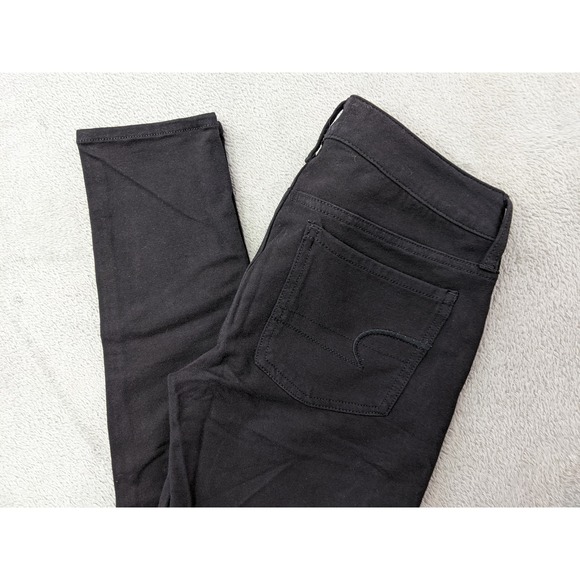 American Eagle Outfitters Jeggings Womens Size 6 Black Super Stretch Pants - Picture 1 of 14